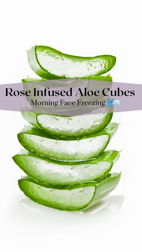 Aloe Vera Beauty Cubes for Face Freezing