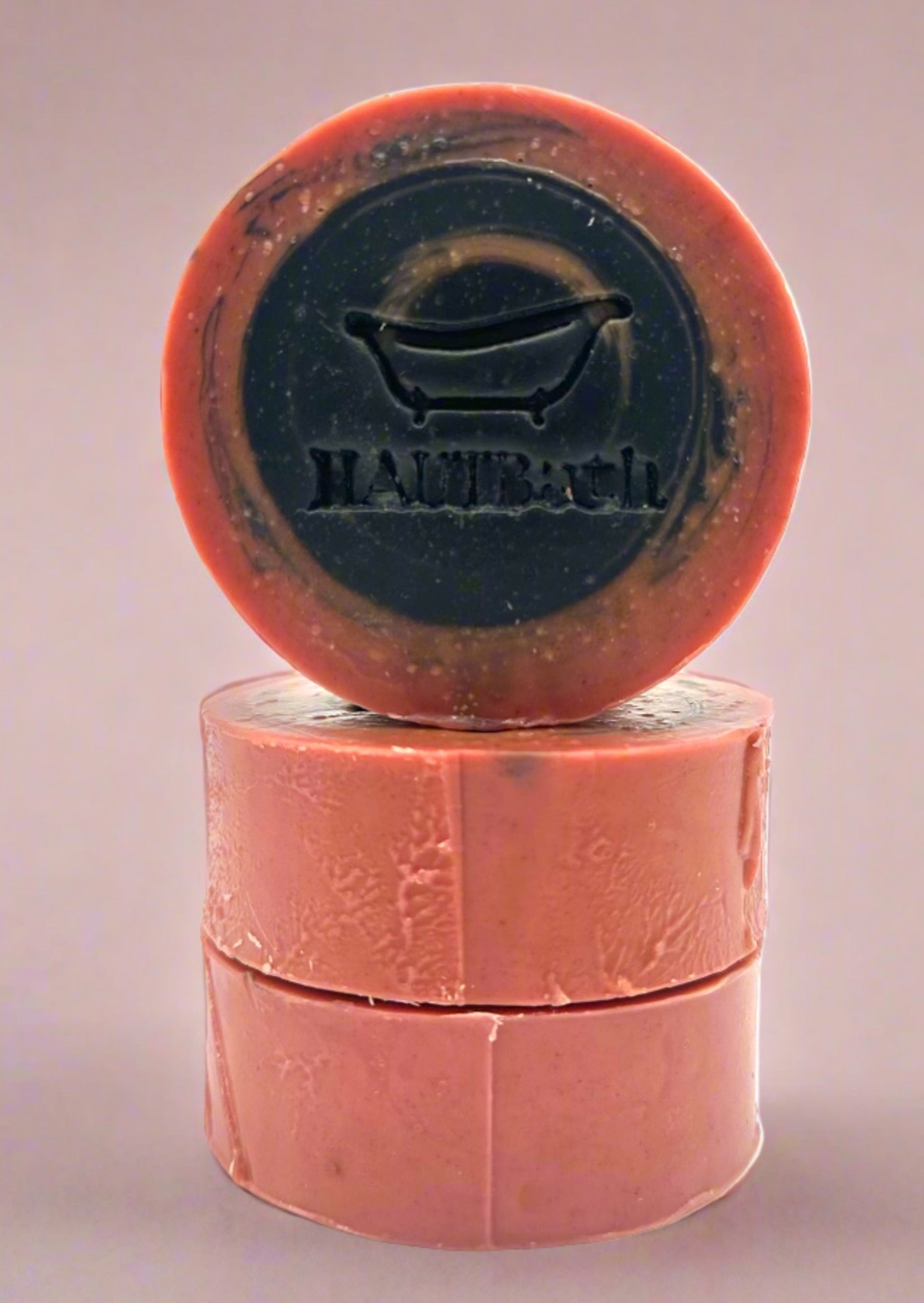 "Blood Moons"      Rhubarb + Charcoal Soap