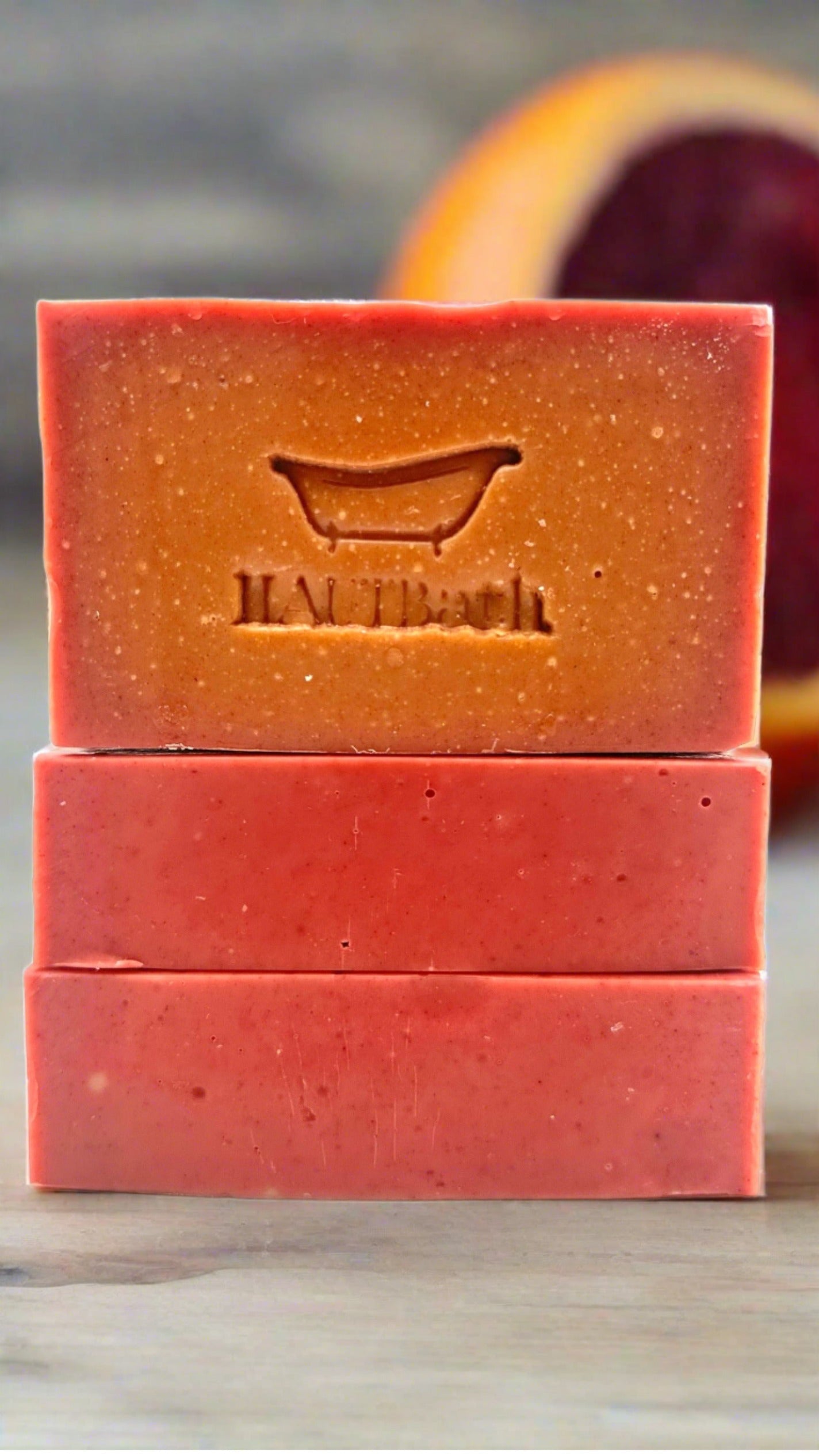 "Blood Orange Bliss" Rhubarb Soap